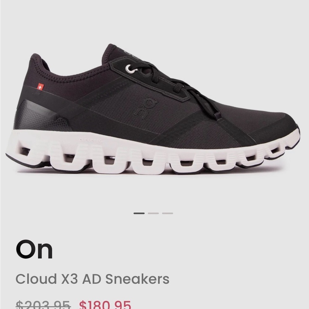 On Running Cloud X 3 AD Black White Shoes